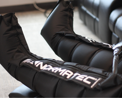 Utilize the NormaTec system to help recover from muscle fatigue and to help with circulation.